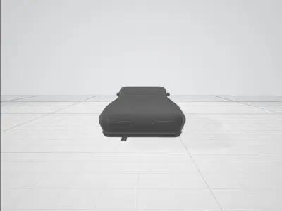 Lowrider car Low-poly 3D model