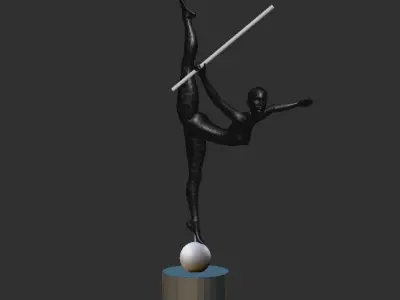  lamp home ballet girl - Modern Sculpture 3D print model
