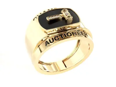 Fancy Mans ring 3D print model