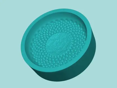 Sunflower Center 04 - Silicone Mold Maker - Template 3D print model