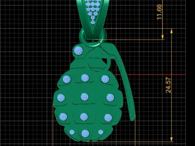 HIP HOP GRANDE PENDANT 3D PRINTABLE MODEL  3D print model