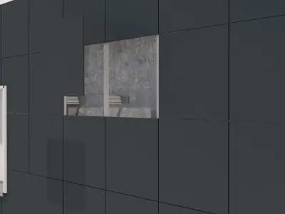 Mechanic facade systems  Low-poly 3D model