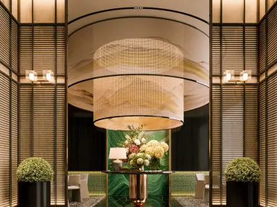 Entrance of Korean style hotel 3D model