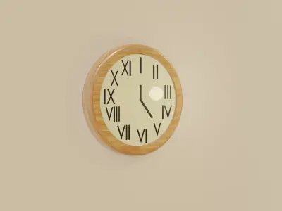 Modern Clock Free 3D model