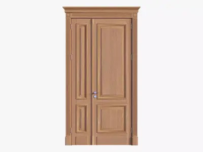 Door classic double 03 3D model