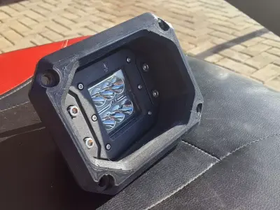 LED Fog light Bumper Housing for 4x4 Offroad vehicles 3D print model