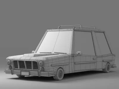 Cartoon Car Collection V2 3D model