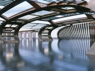 Vehicle Rendering Scene - Architectural Background - V1U9 3D model
