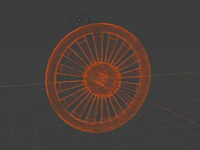 Cart wheel 3D model purchase