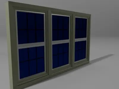 Double hung window Free 3D model