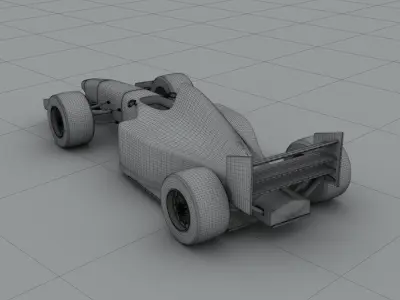 Formula racing car 3D model purchase