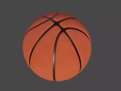 Basketball Low-poly 3D model