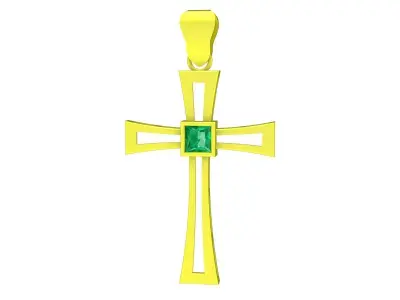 Luxury Cross Pendant 3D Model for Jewelry Casting  4259 3D print model