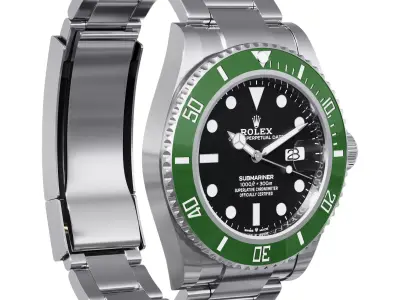 Rolex Submariner Date green 3D model