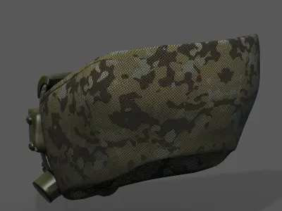 Gas mask respirator scifi futuristic 3d  Low-poly 3D model