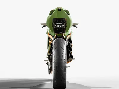 Motorcycle MV Agusta F3 Army Super Bike High Quality 3D model