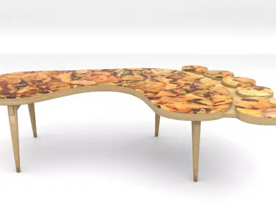 Footprint Coffee Table Free 3D model