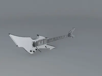 Nasty shaped guitar Free 3D model