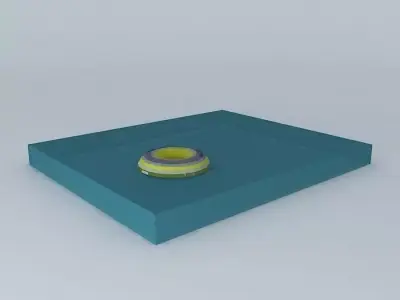 Floating life boat 3D model