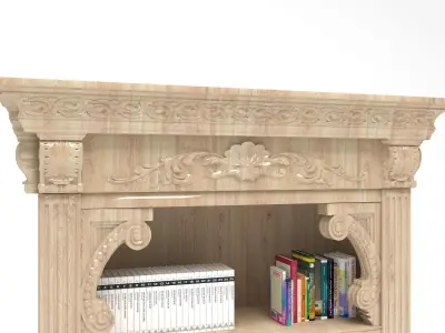 Bookcase 4K 3D model
