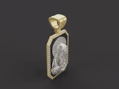 Saint Maria Pendant 17066 3D print model