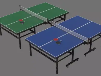 Ping Pong Table 2B Low-poly 3D model