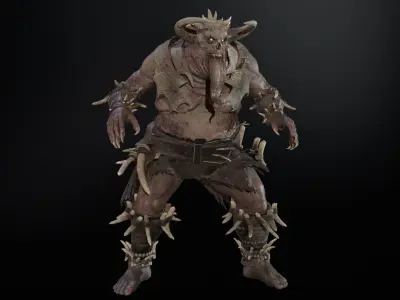 DemonN Low-poly 3D model