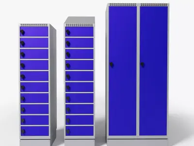 METAL WARDROBE - BLIKA 3D model