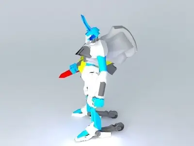byakuen robot Free 3D model