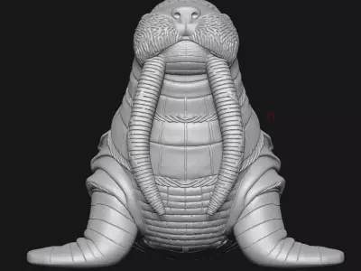 walrus 3D print model