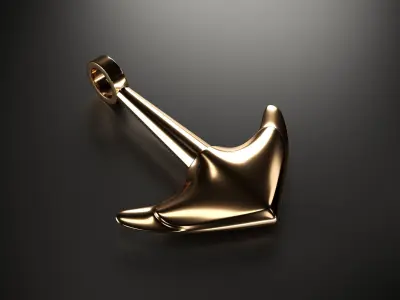 Anchor pendant 3D model