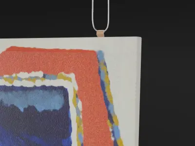 Wall Painting Low-poly 3D model