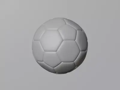 Football Game Ready soccer ball Low-poly 3D model