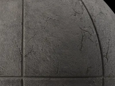 Tile Materials 34- Concrete Tiling By Gravel Sbsar Pbr Seamless Texture