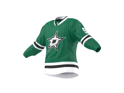 Hockey Jersey Dallas Stars 3D model