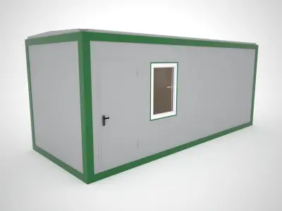 Modular cabin for construction 3D model