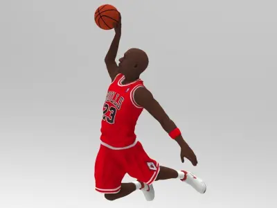 Michael Jordan ready for full color 3D printing  3D print model