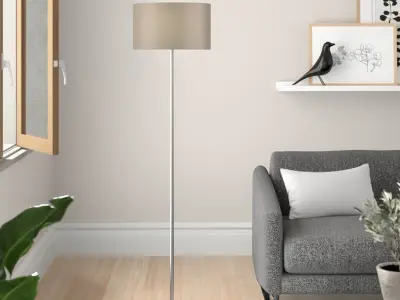 Audriana Traditional Floor Light Lamp - 6 Colour 3D model