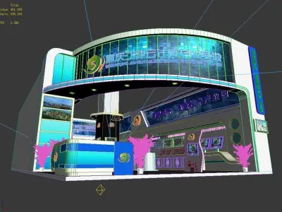 Exhibition - Area - 18X9-3DMAX2009-011 3D model