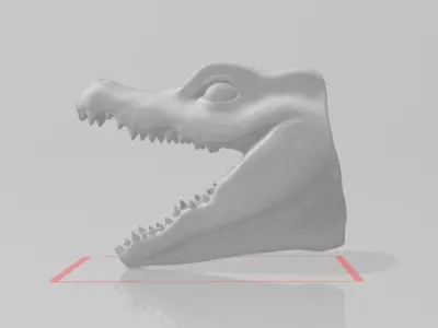 Crocodile Head 3D model