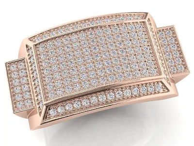 Big fancy mans ring 3D print model