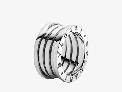 BULGARI - B ZERO 1 - RING - FOUR BAND VERSION 3D print model