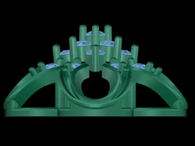 light weight  Earring-DOC- B 3 3D print model