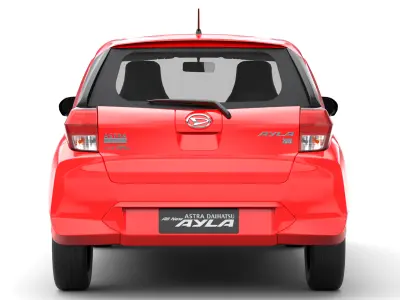 Daihatsu Ayla 2023  Low-poly 3D model