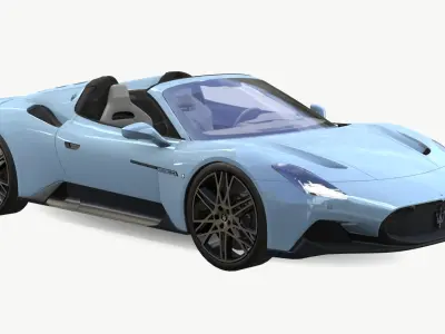 Maserati MC20 Cielo 2024 Low-poly 3D model