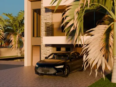 Luxury House 3D Model 3D model