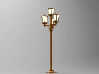 lantern Q street lamp 3D model
