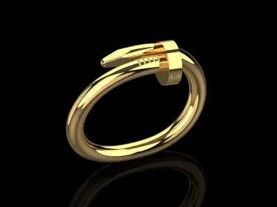 Juste un clou Bracelet Large model 17 Size N194 3D print model