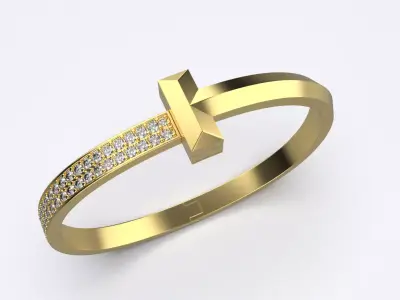 Tiffany T Bracelet 3D print model