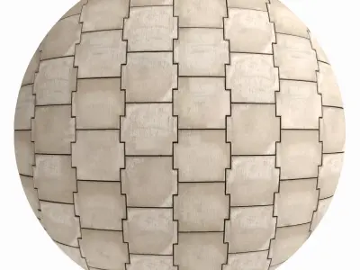 Tile Materials 29- Concrete Plates Pbr 4k Sbsar 3D model